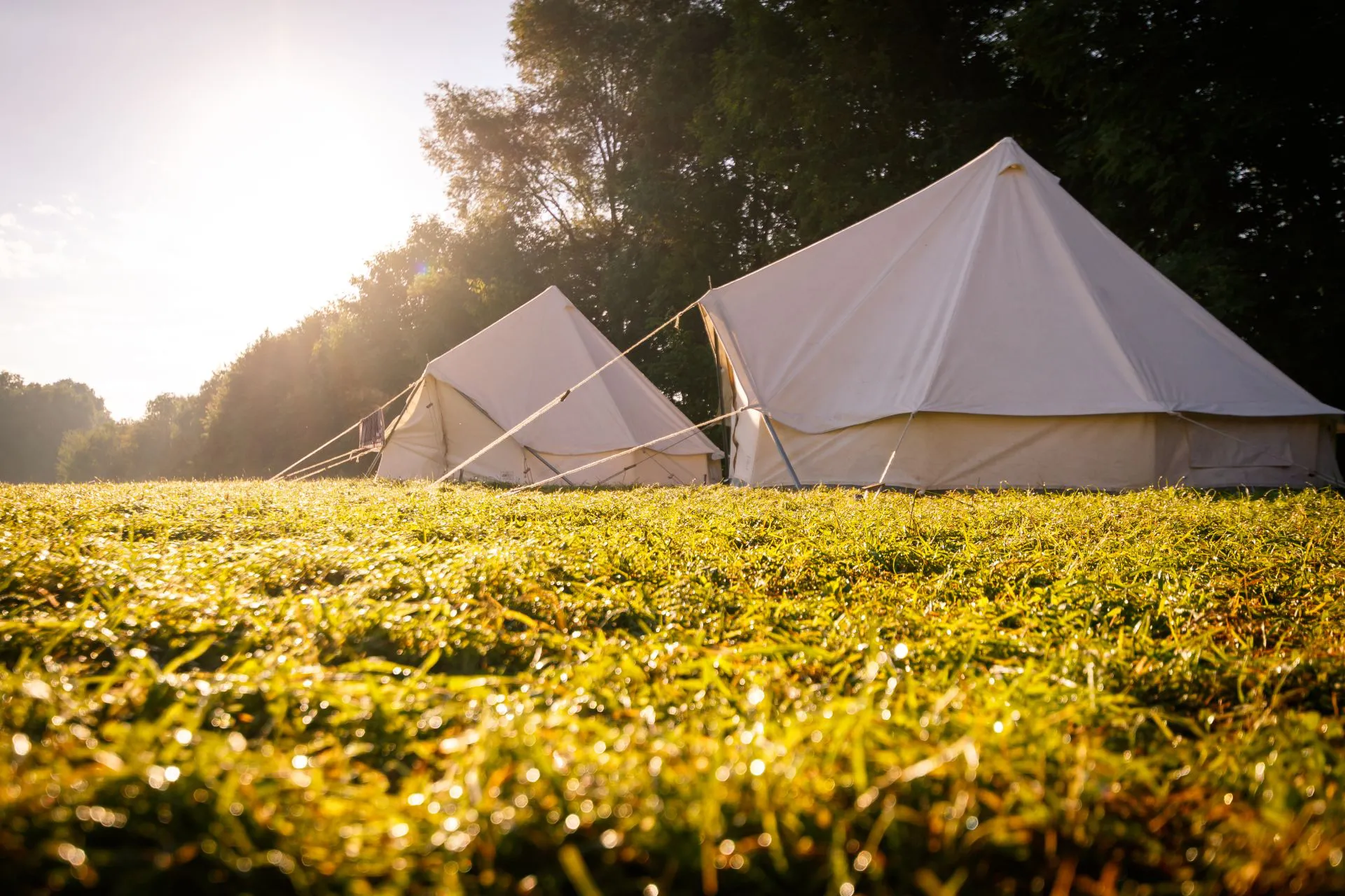 Zelte am Tag